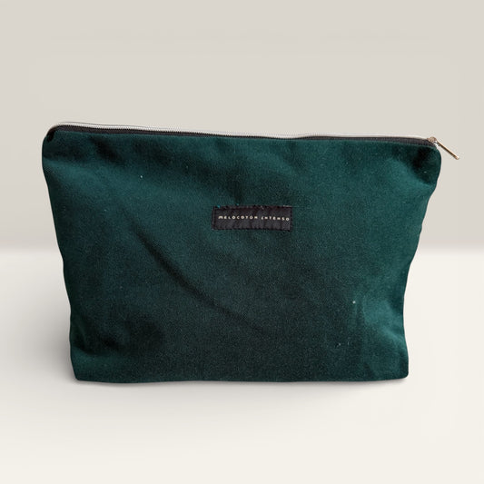 Neceser terciopelo verde