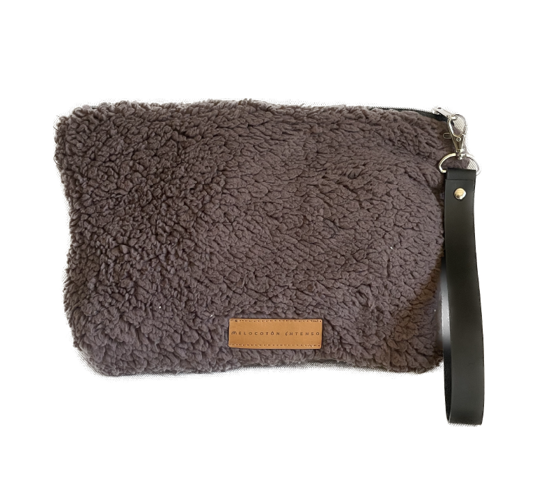 Cartera Teddy chocolate grande